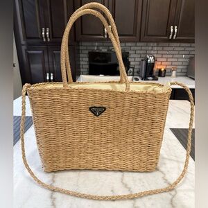 Prada raffia/straw bag
